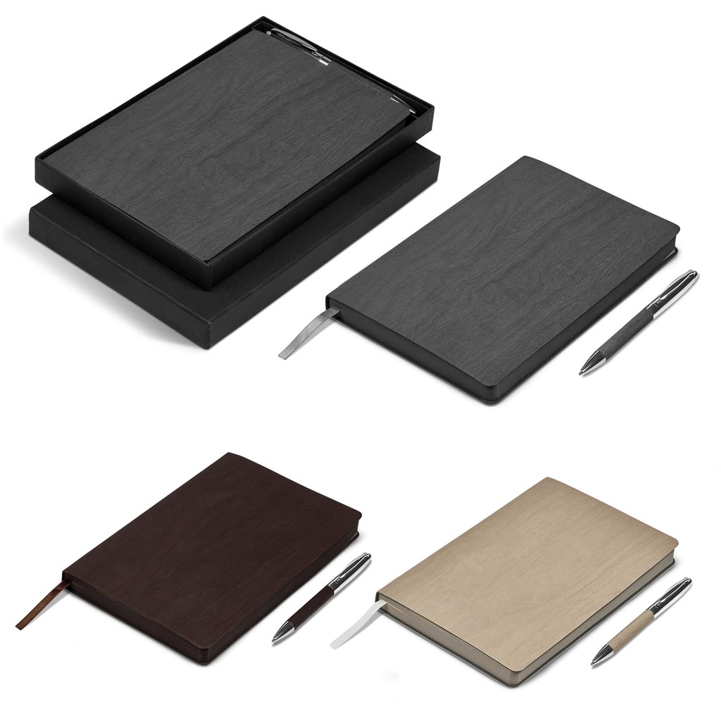 Oakridge Soft Cover Notebook & Pen Set - Image 4