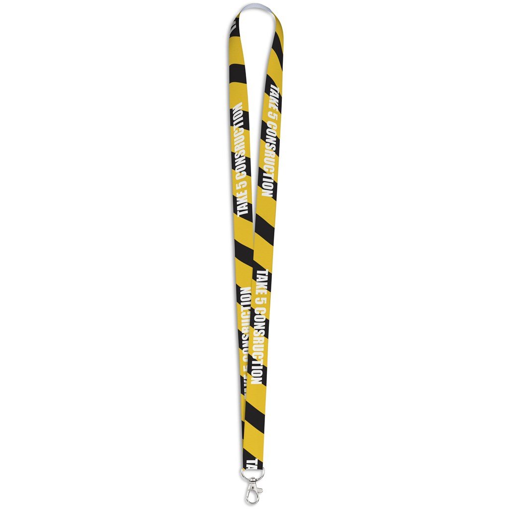 Altitude Snap Hook Clip Double-Sided Sublimation Petersham Lanyard - Image 5