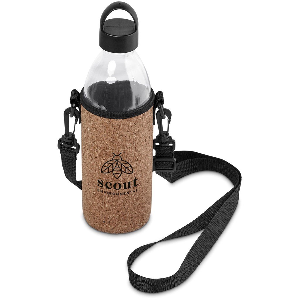 Kooshty Kork Hands-Free Glass Water Bottle – 850ml - Image 4