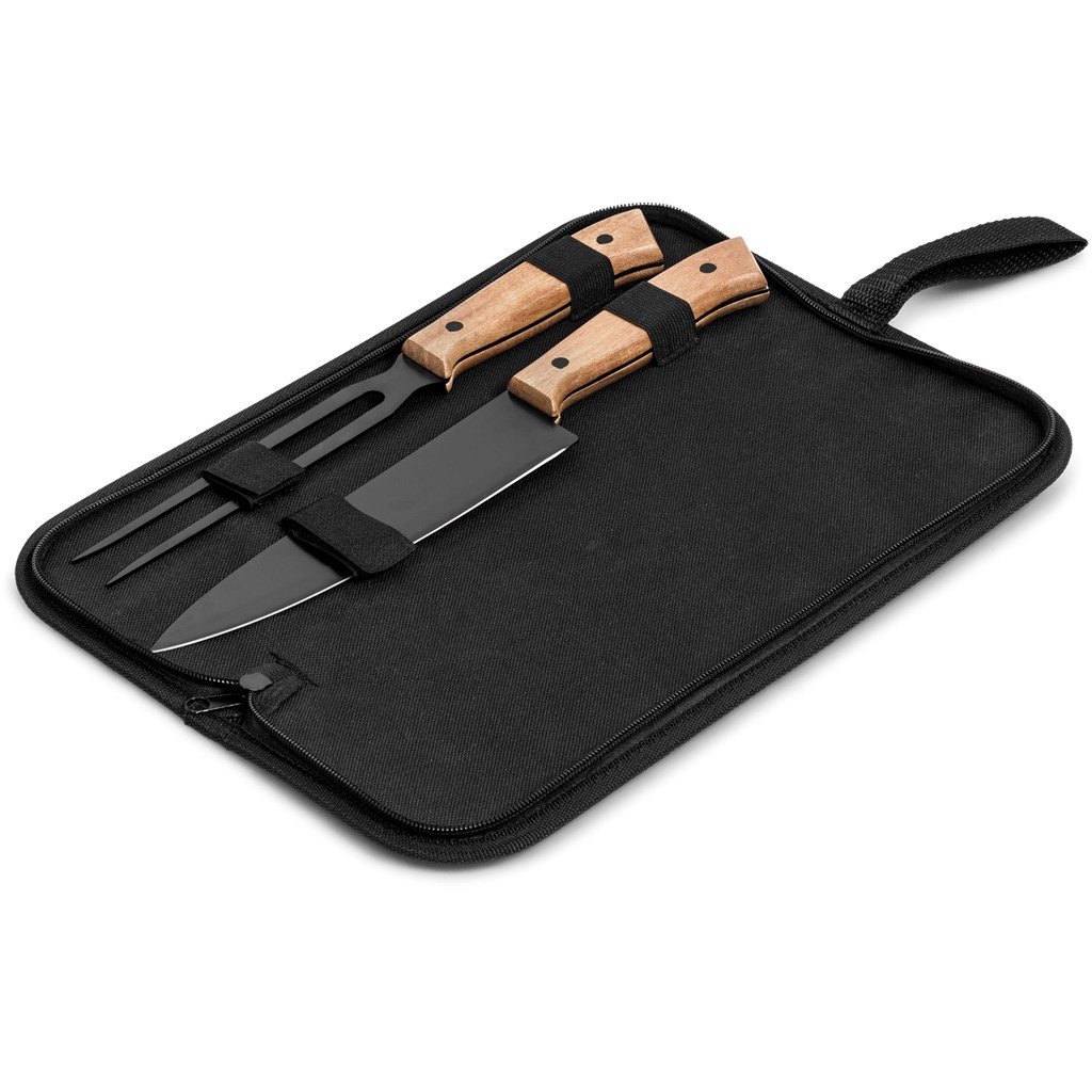 US Basic Butcher's Block Carving Set - Image 3