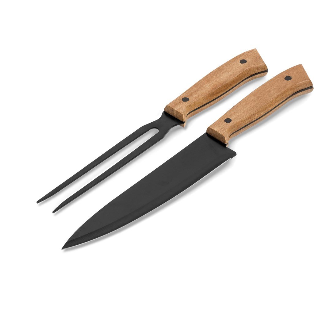 US Basic Butcher's Block Carving Set - Image 4