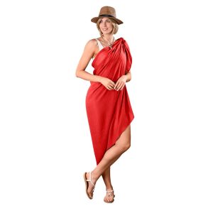 Hawaii Multi-Function Scarf & Sarong - Red