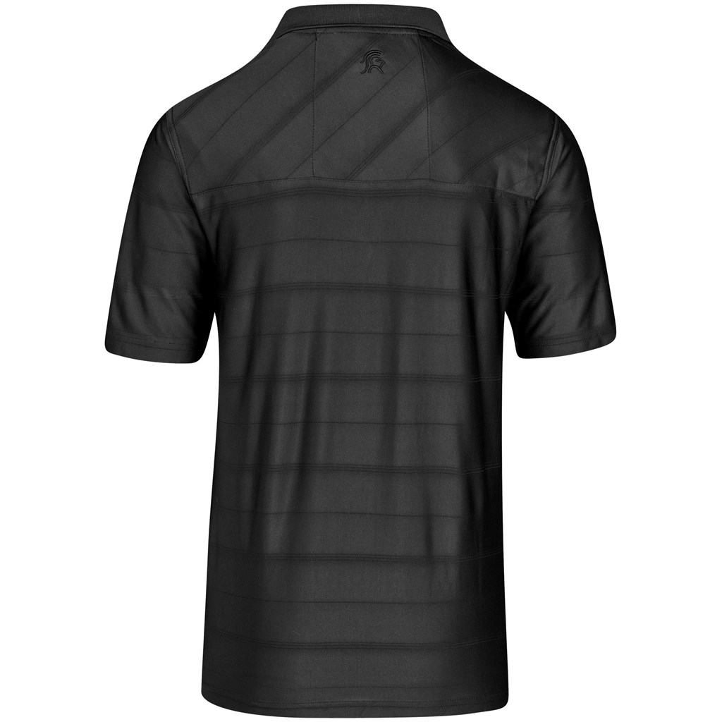 Mens Admiral Golf Shirt - Black - Image 3