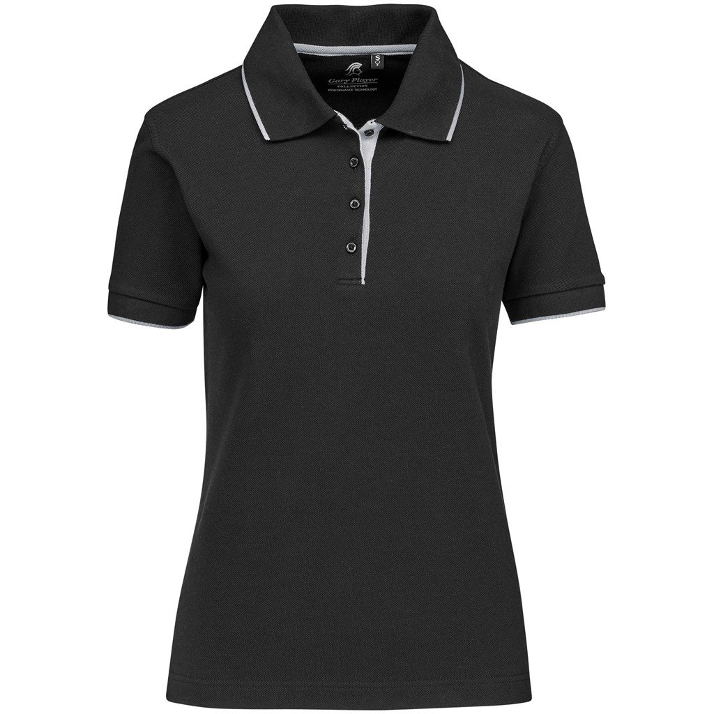 Ladies Wentworth Golf Shirt - Black - Image 3