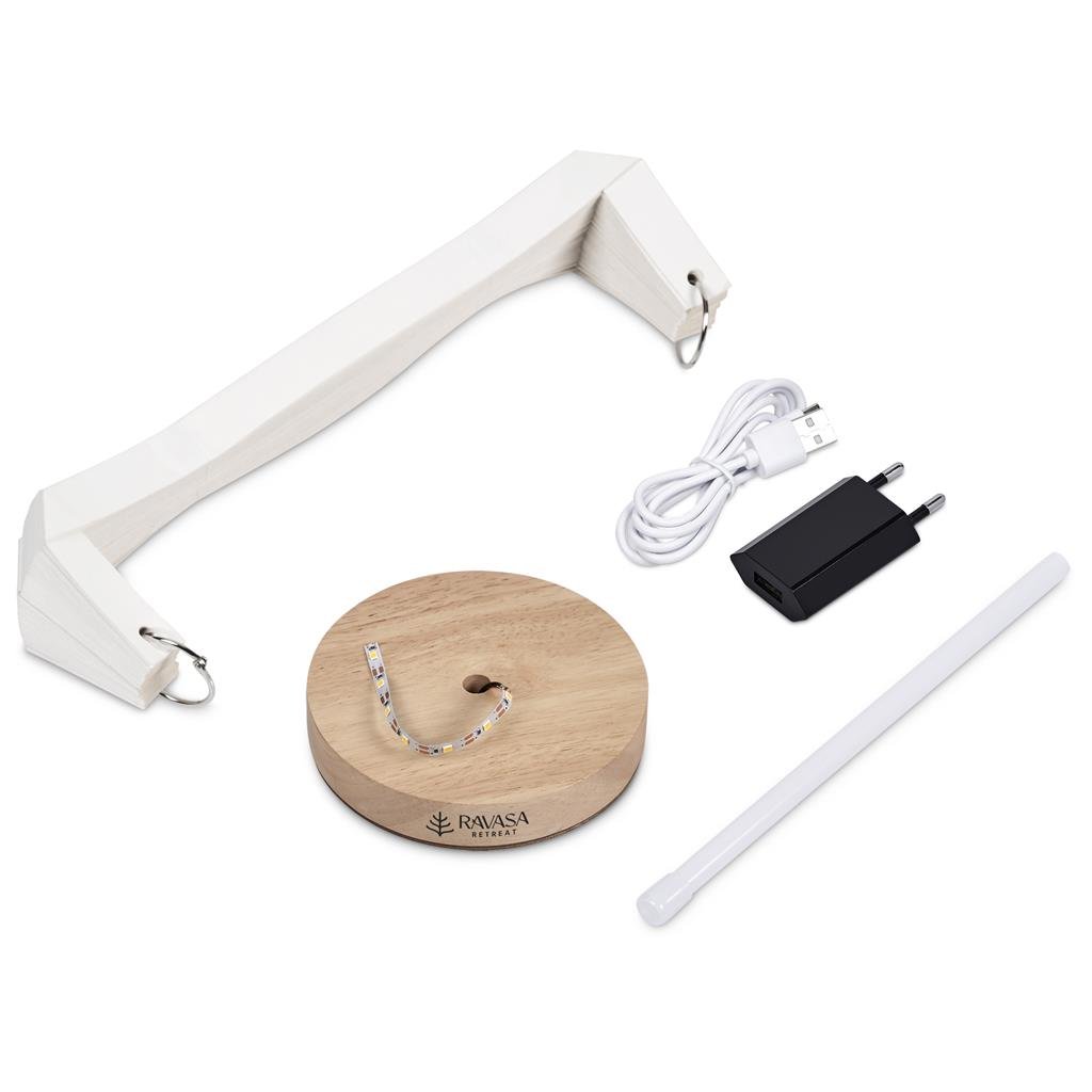 Okiyo Masumi Wood & Paper LED Lamp - Image 13