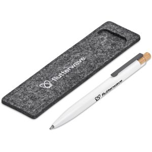 Okiyo Mimo Recycled Aluminium Ball Pen - Solid White
