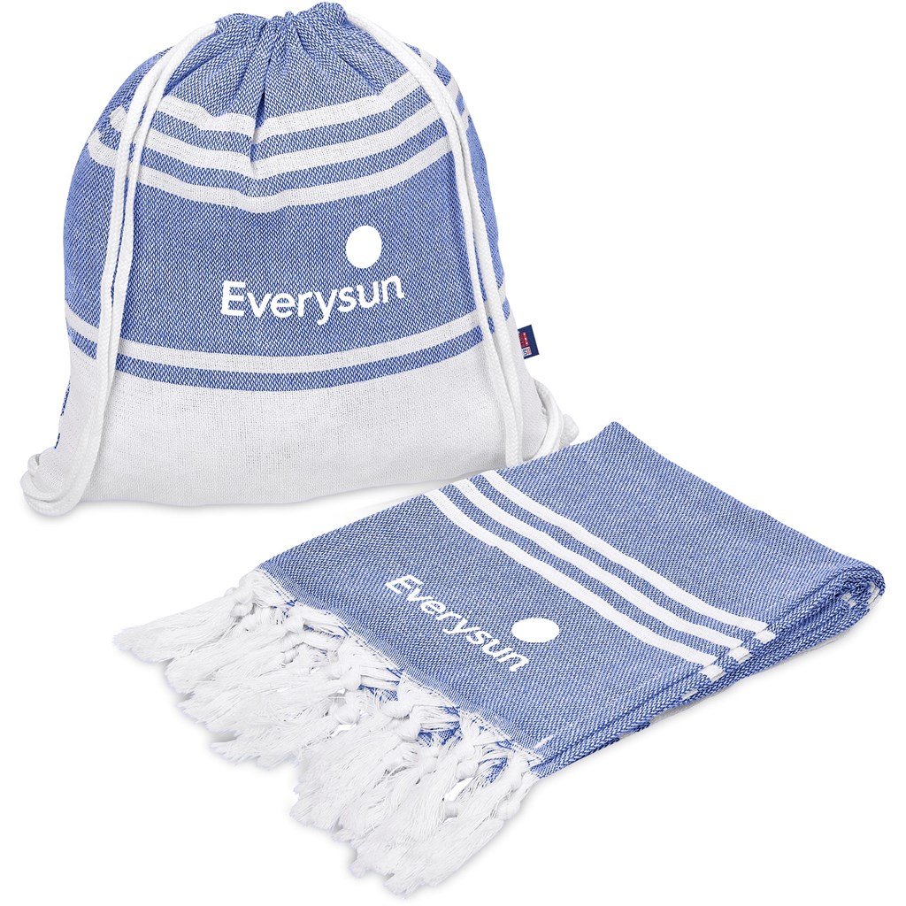 US Basic Santa Cruz Cotton-Rich Beach Towel & Drawstring Bag - Image 6