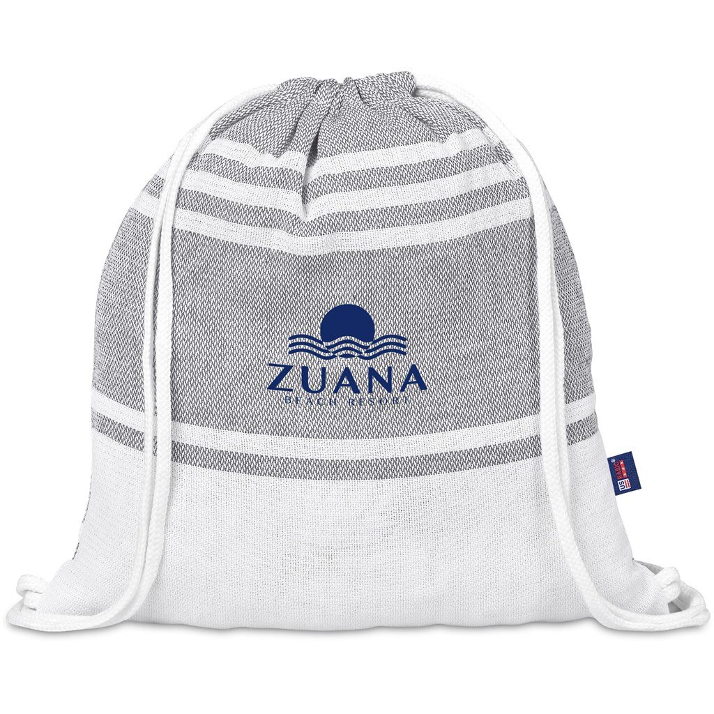 US Basic Santa Cruz Cotton-Rich Beach Towel & Drawstring Bag - Image 20