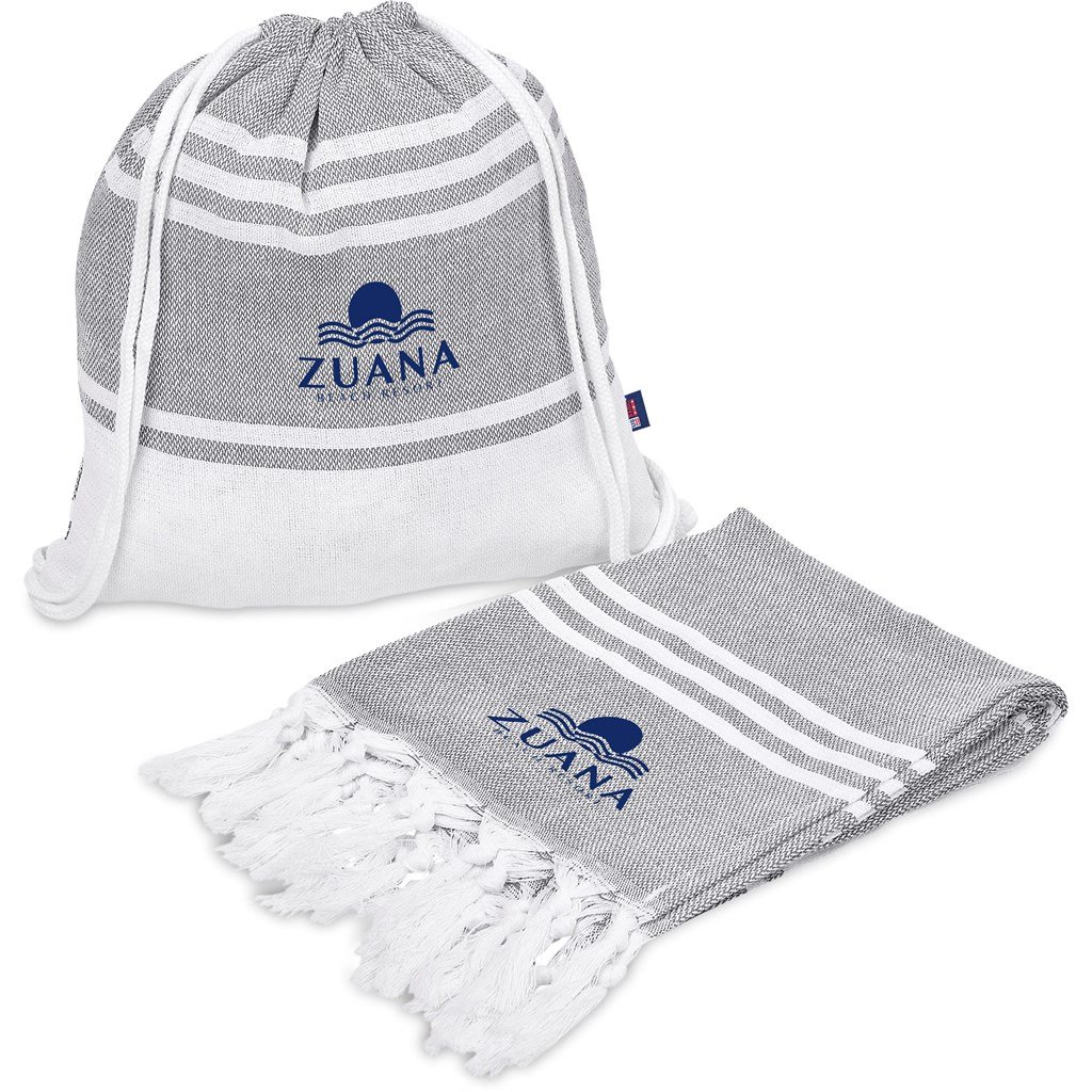 US Basic Santa Cruz Cotton-Rich Beach Towel & Drawstring Bag - Image 14