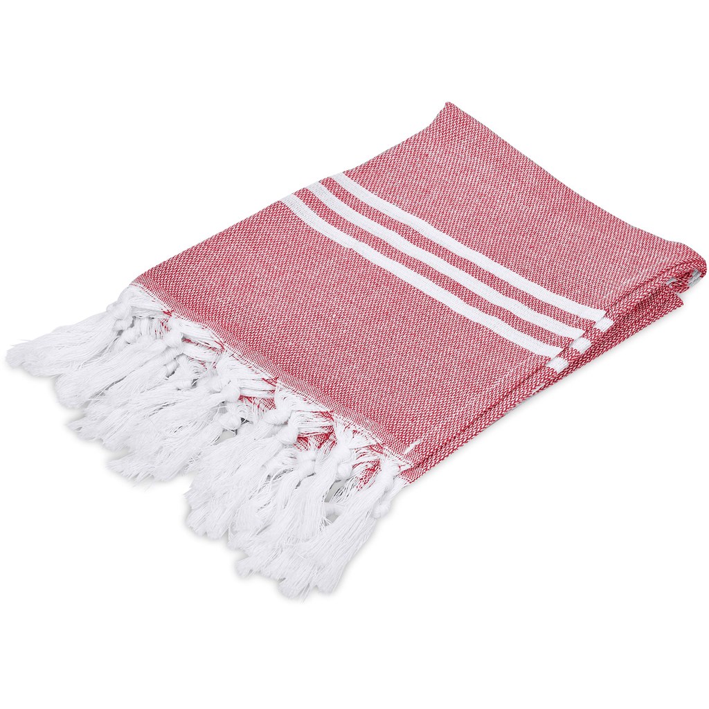 US Basic Santa Cruz Cotton-Rich Beach Towel & Drawstring Bag - Image 25