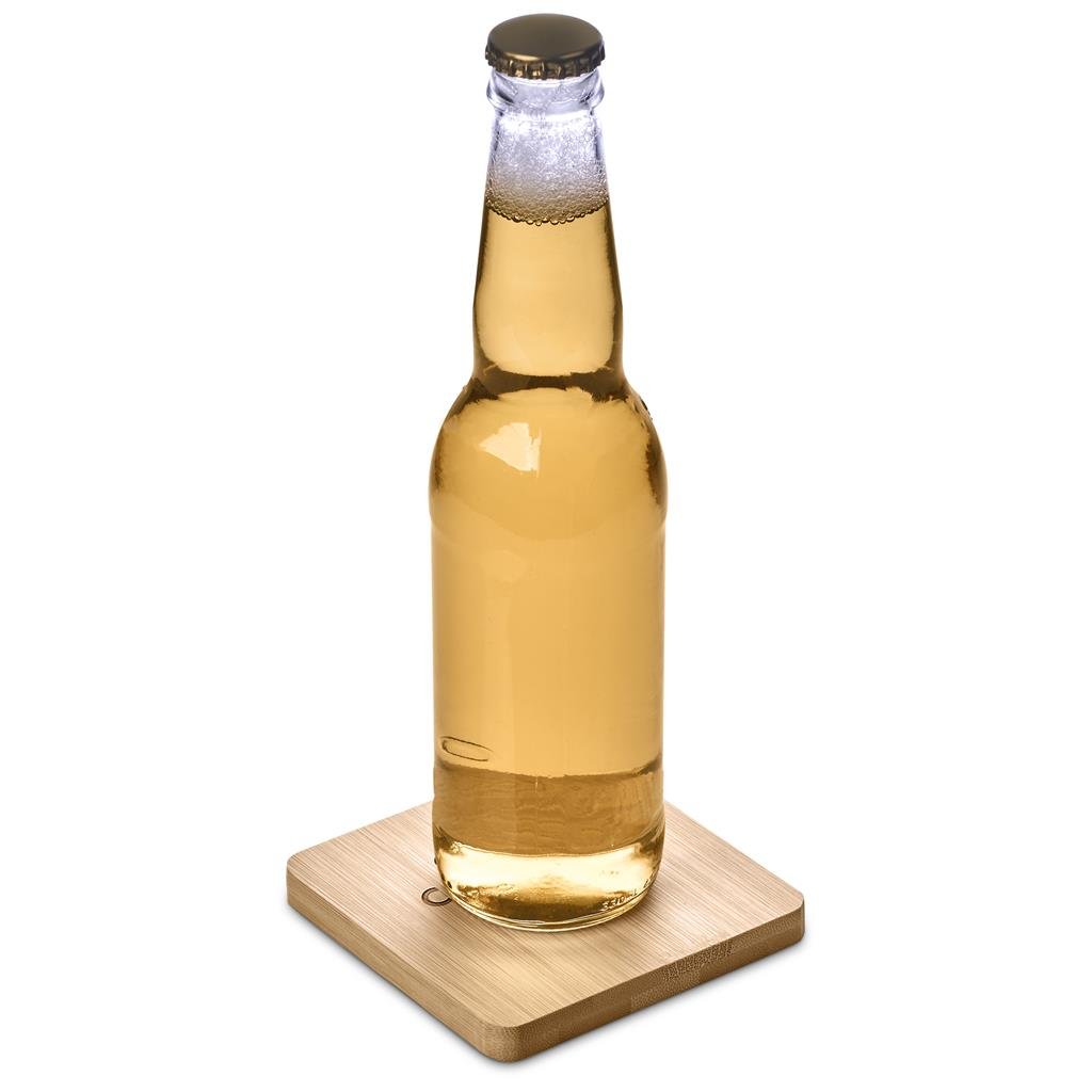 Altitude Drifter Bamboo Bottle Opener Coaster - Image 5