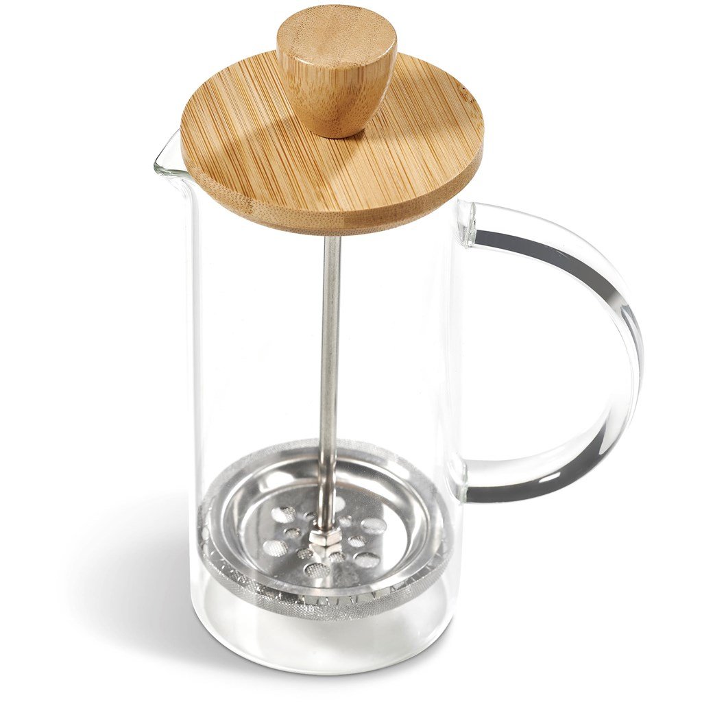 Okiyo Osu Glass & Bamboo Coffee Plunger - 350ml - Image 3