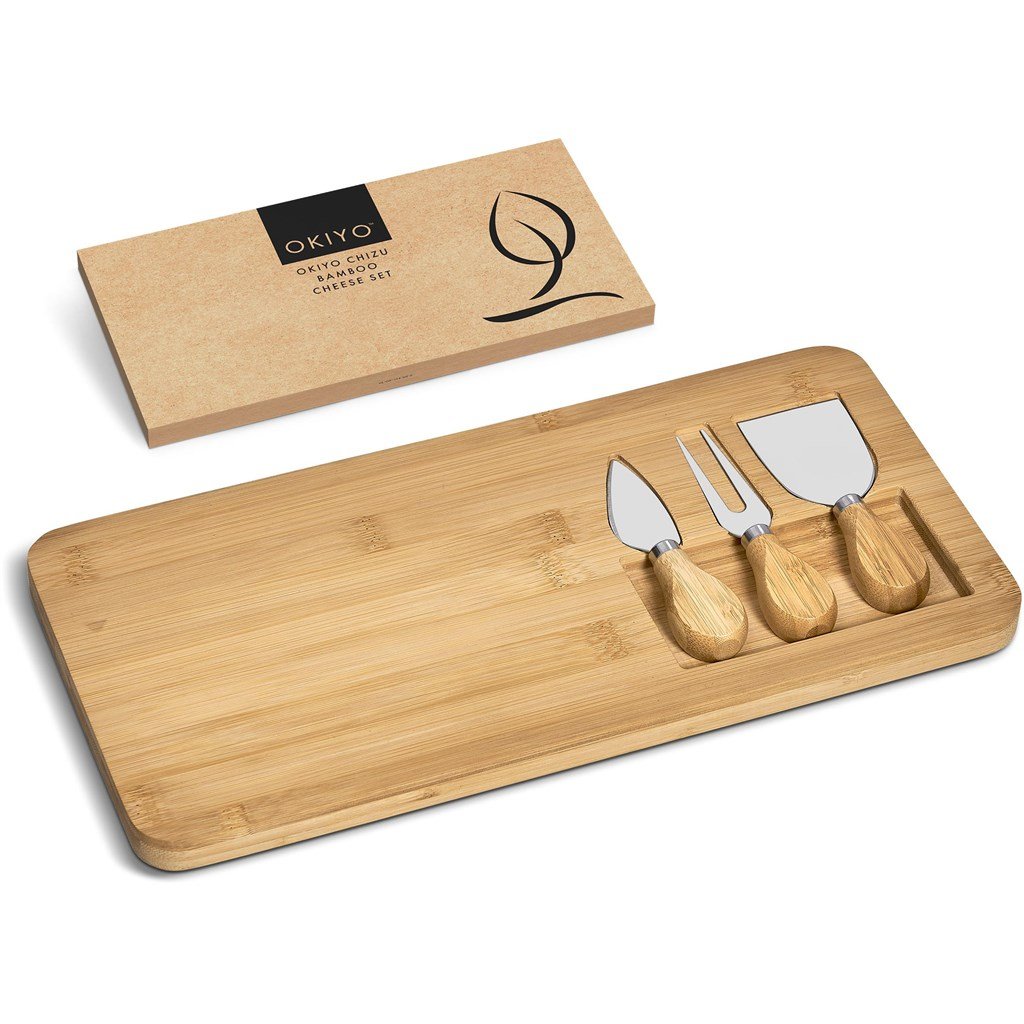 Okiyo Chizu Bamboo Cheese Board Set - Image 5