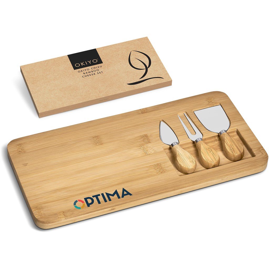 Okiyo Chizu Bamboo Cheese Board Set - Image 4