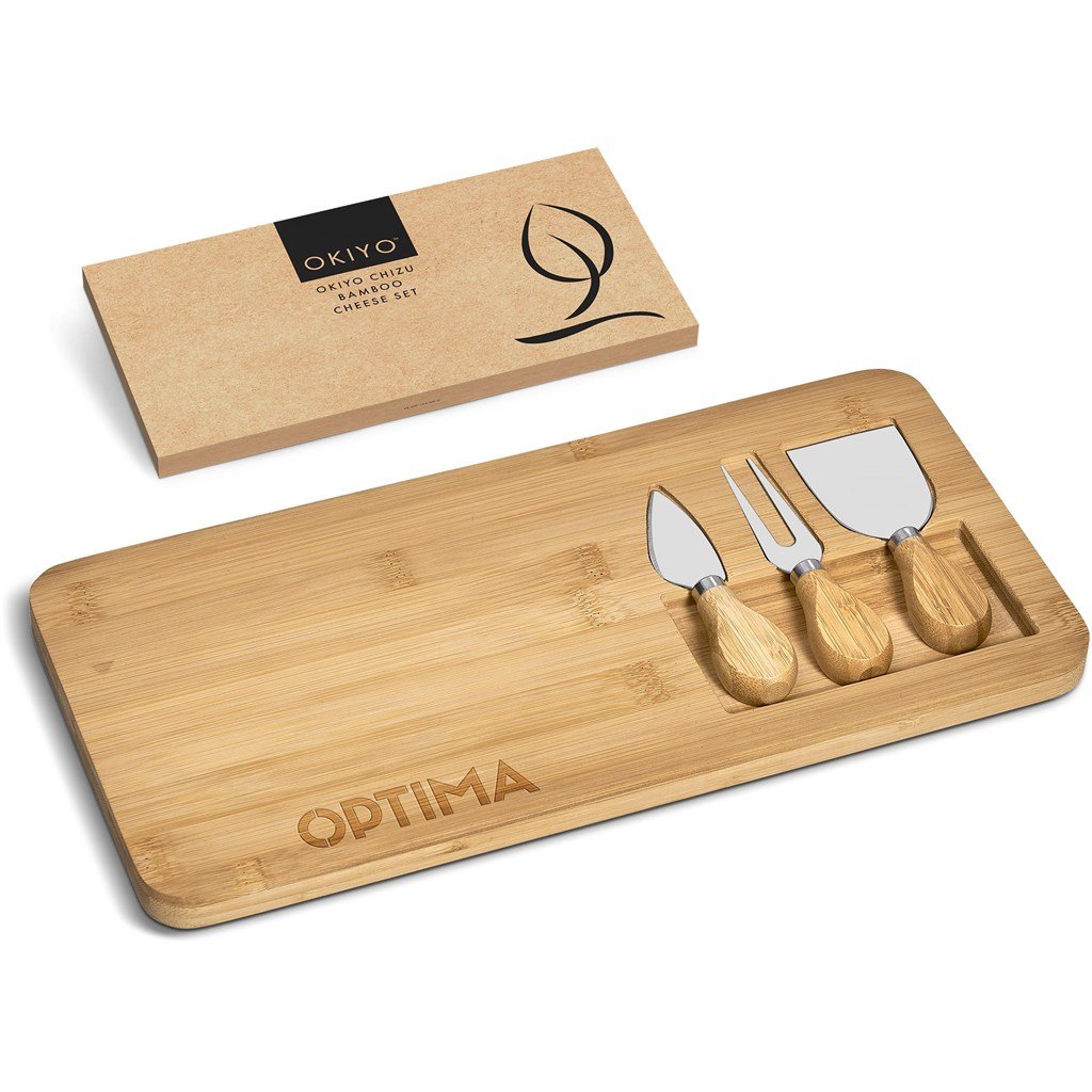 Okiyo Chizu Bamboo Cheese Board Set - Image 7