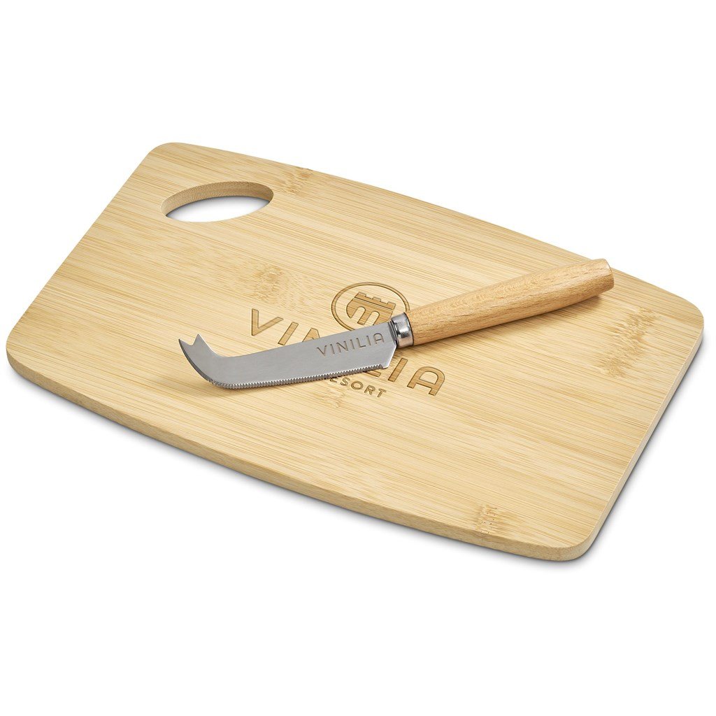 Okiyo Edamu Bamboo Cheese Board Set - Image 4