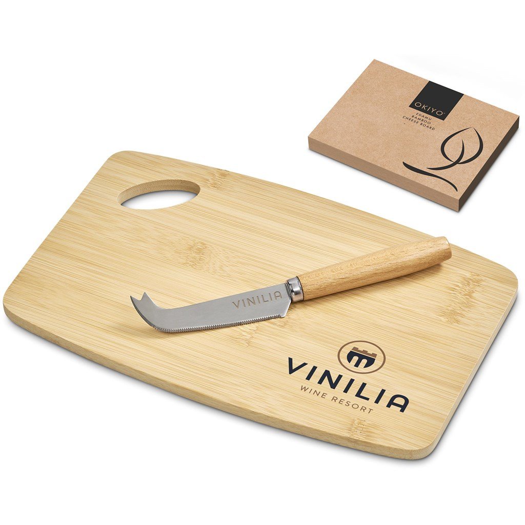 Okiyo Edamu Bamboo Cheese Board Set - Image 12