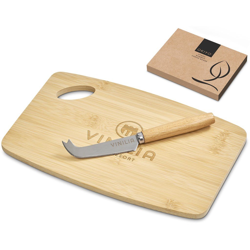 Okiyo Edamu Bamboo Cheese Board Set - Image 10