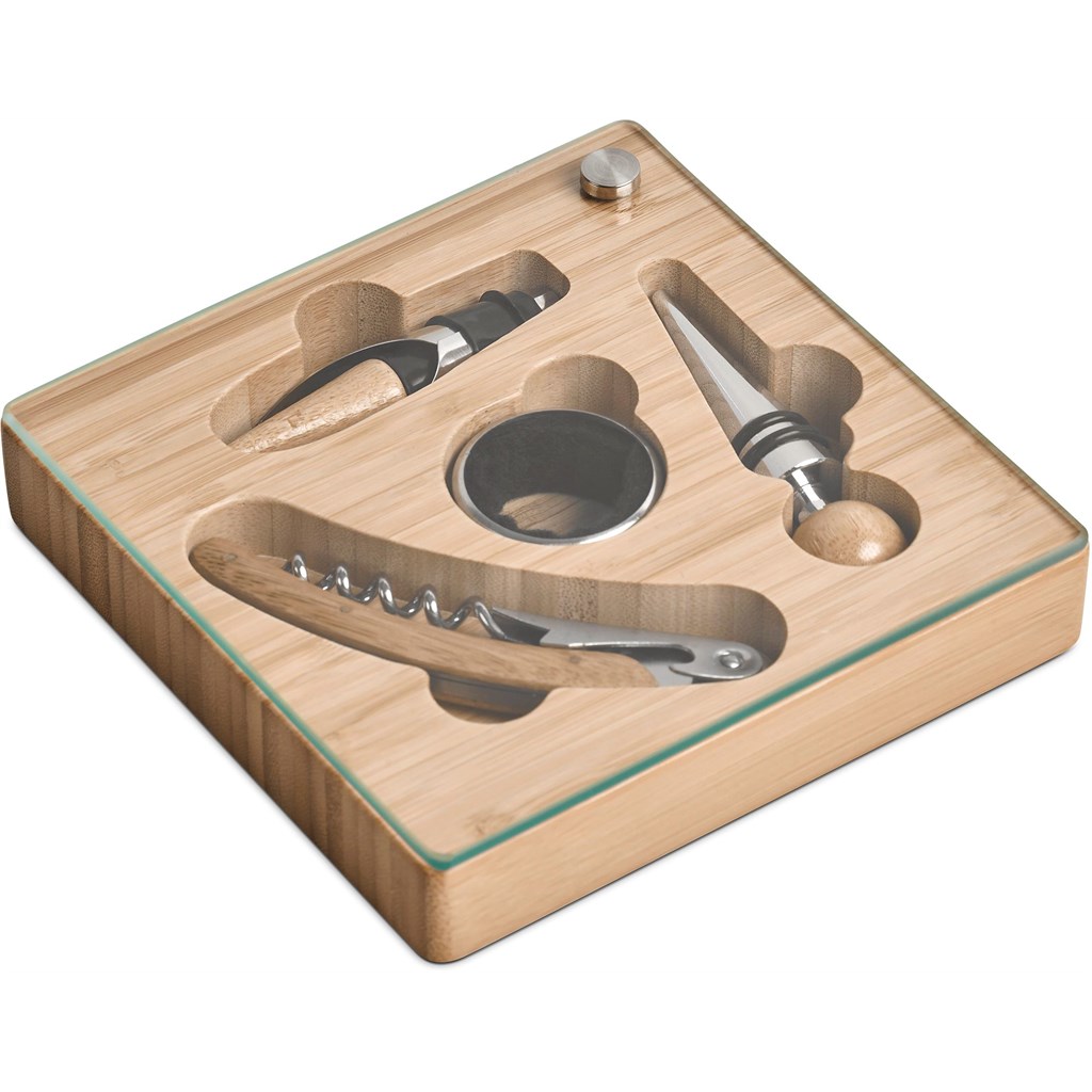 Okiyo Budonoki Bamboo Wine Accessories set - Image 11