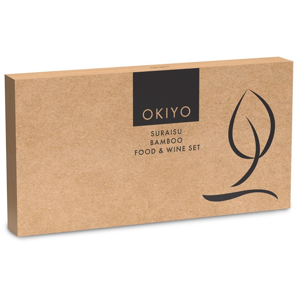 Okiyo Suraisu Bamboo Food & Wine Set - Image 19