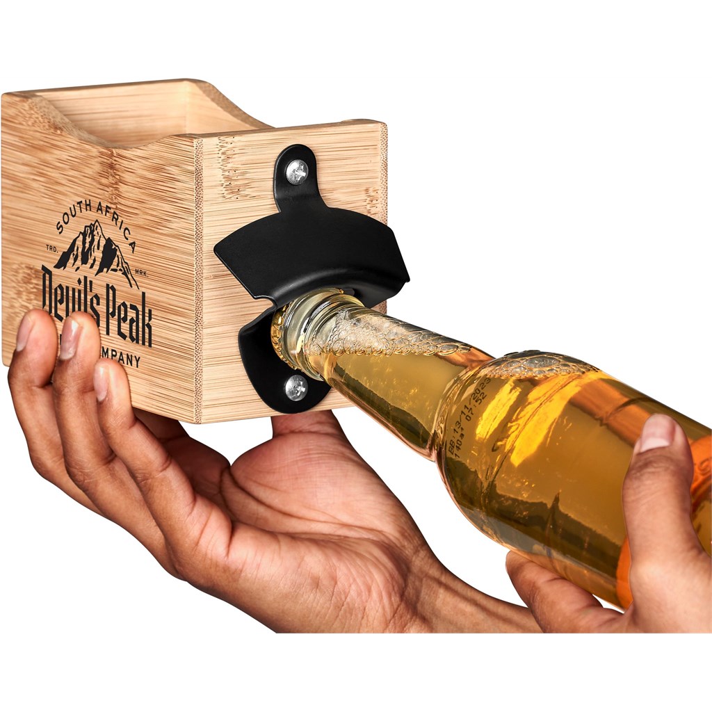 Okiyo Kanpai Bamboo Coaster & Bottle Opener Set - Image 17