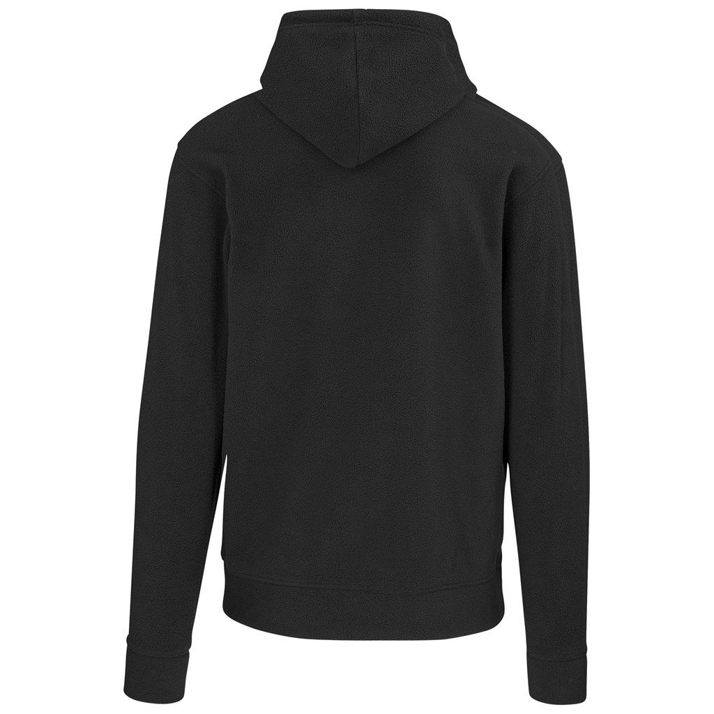 Mens Dawson Polar Fleece Hooded Sweater - Black - Image 3