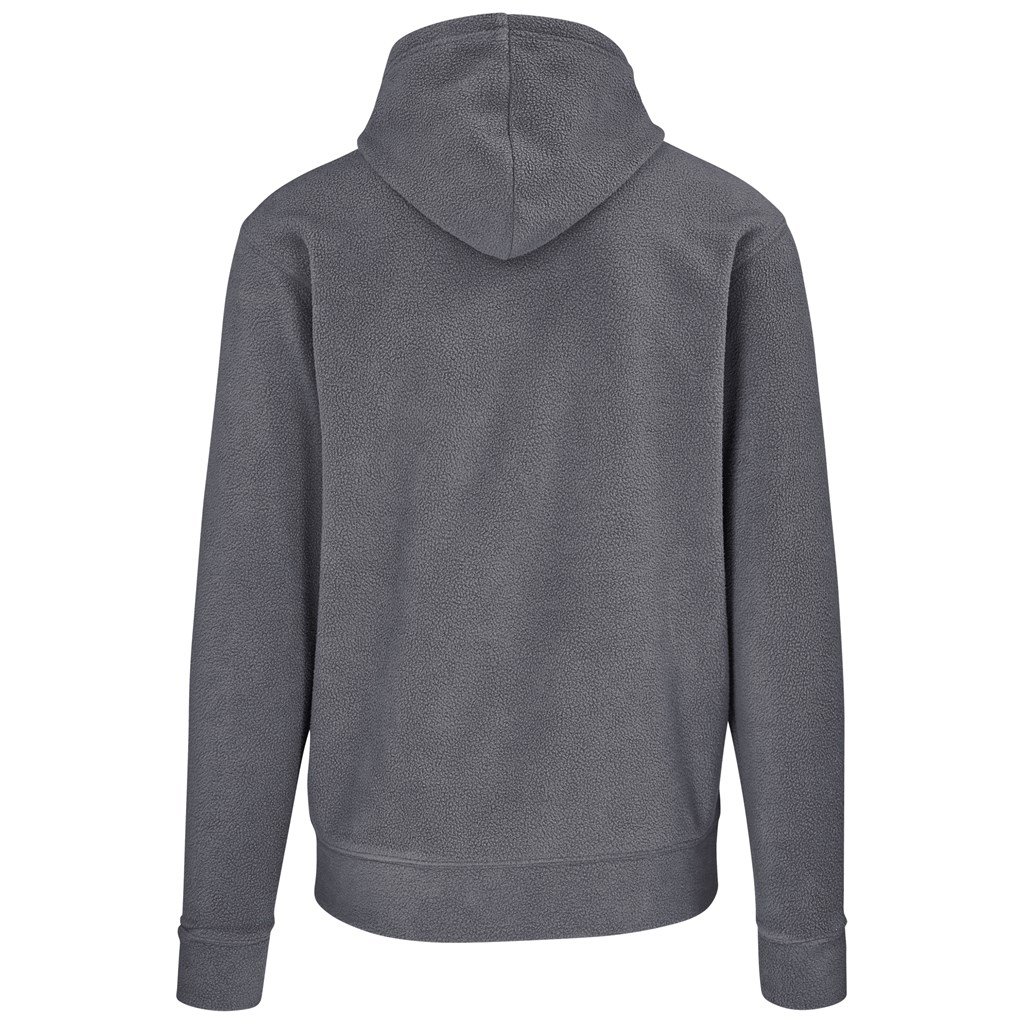 Mens Dawson Polar Fleece Hooded Sweater - Charcoal - Image 3