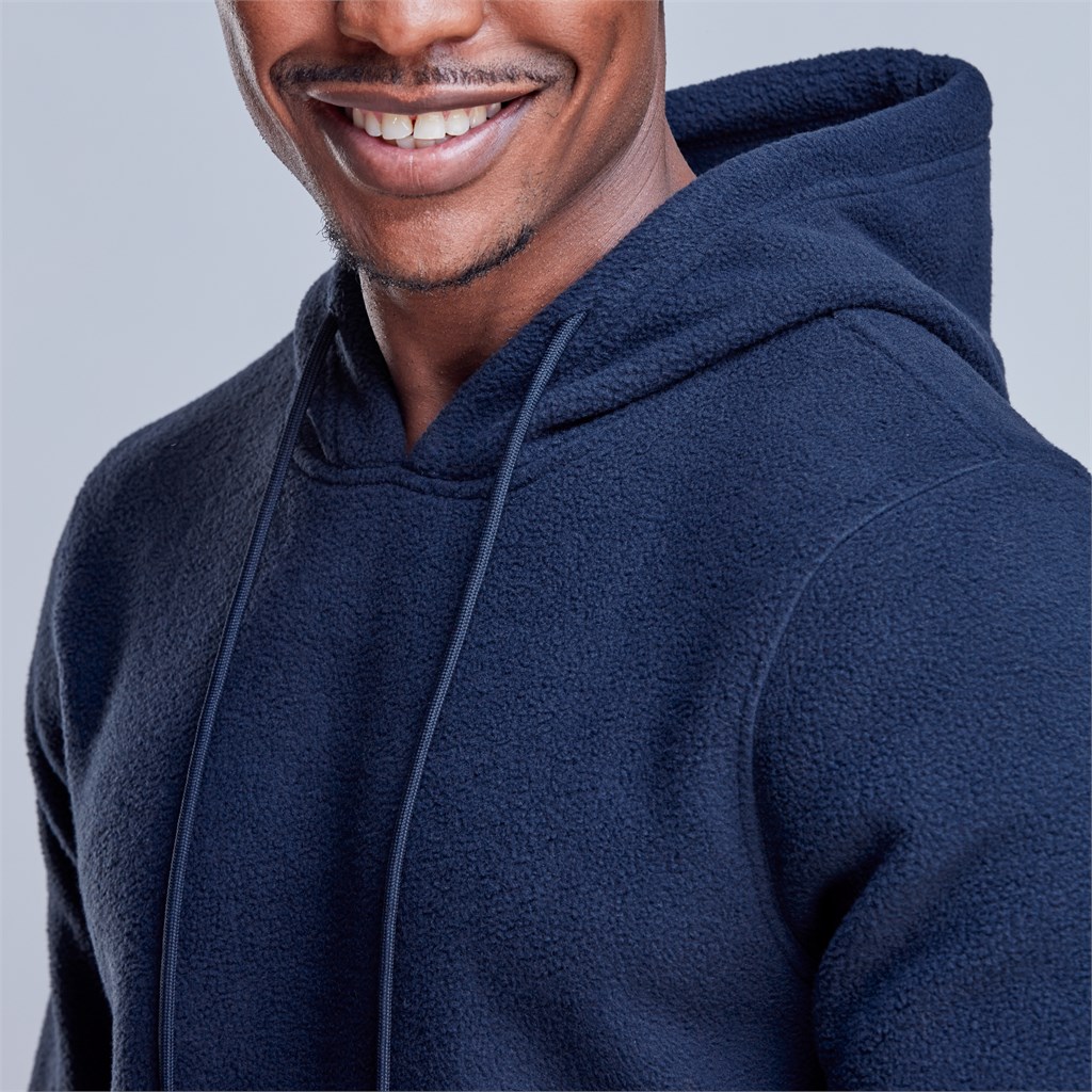 Mens Dawson Polar Fleece Hooded Sweater - Navy