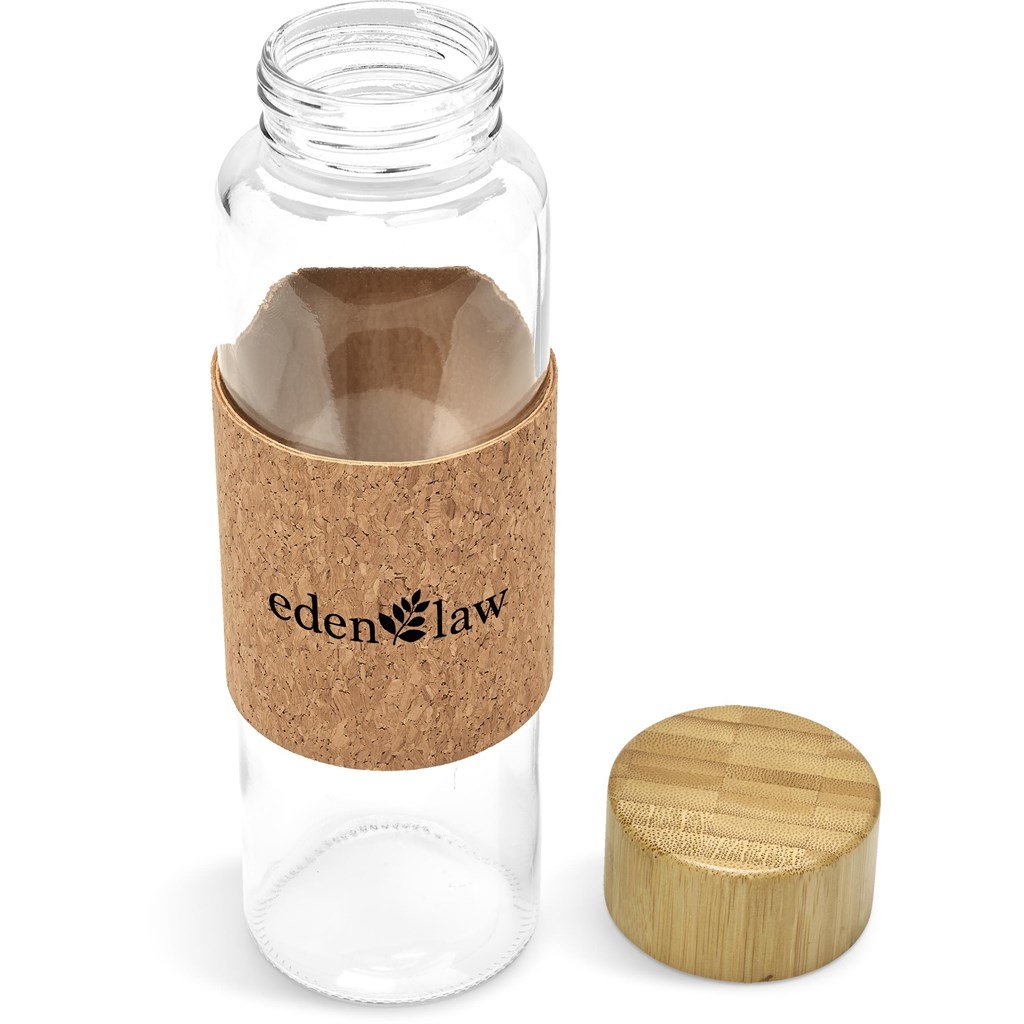 Kooshty Clear Bamboost Glass Water Bottle - 700ml - Image 8