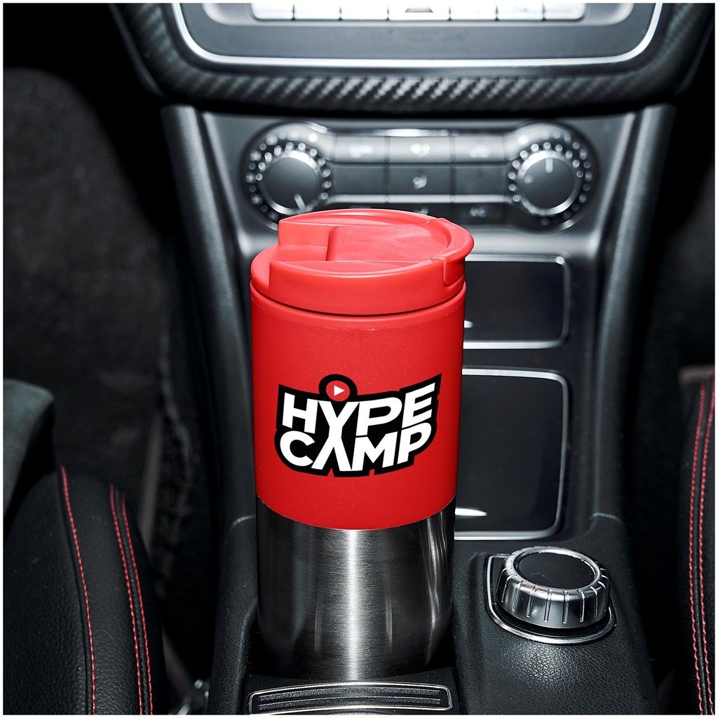 Kooshty Typhoon Stainless Steel & Plastic Double-Wall Tumbler - 450ml - Image 4