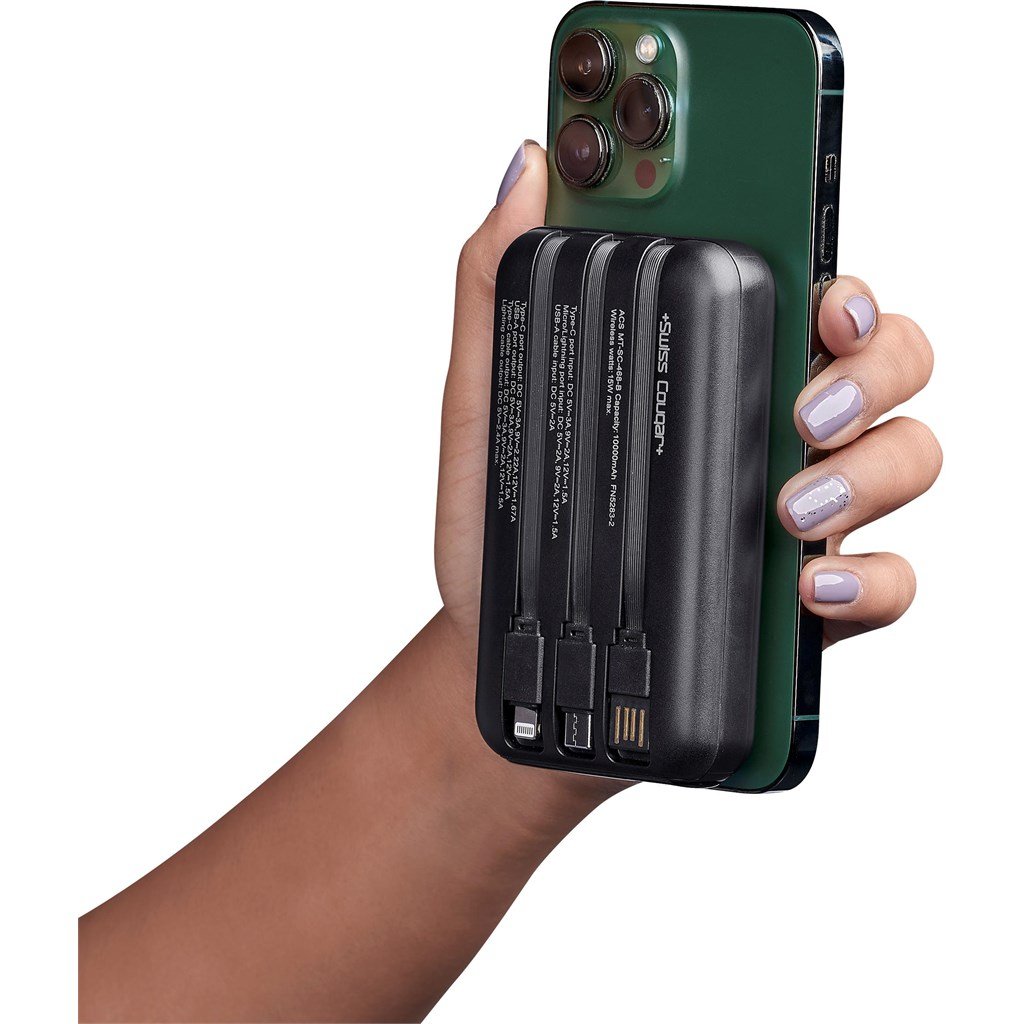 Swiss Cougar Argos Fast Charge 20W Wireless Charging Magnetic Power Bank -10,000mAh - Image 11