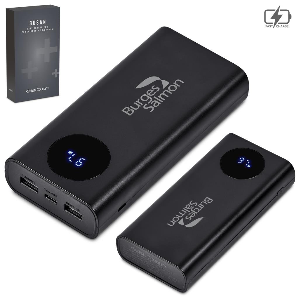 Swiss Cougar Busan Fast Charge 20W Power Bank - 20,000mAh - Image 6