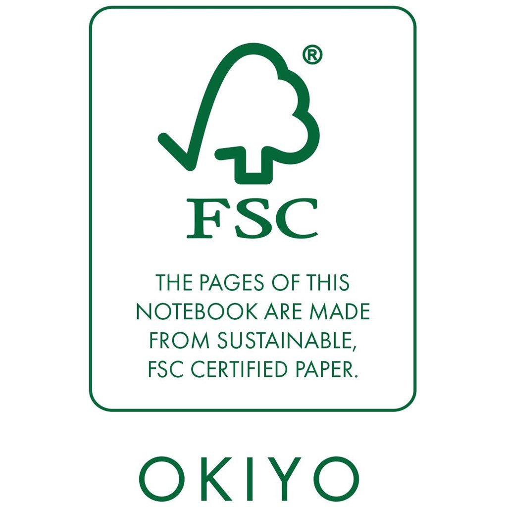 Okiyo FSC Certified Paper A5 Hard Cover Notebook - Image 3