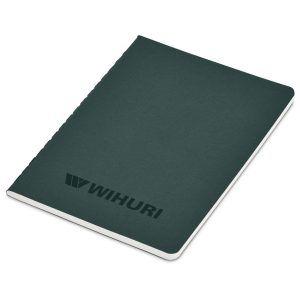 Okiyo Emika FSC Certified Paper A6 Soft Cover Notebook - Dark Green