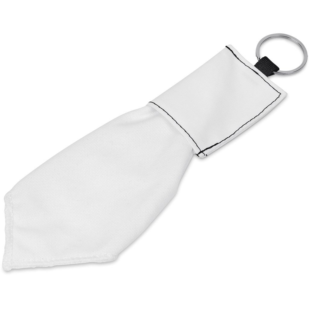 Hoppla Aquila Polyester Keyring Pouch with Cleaning Cloth - Image 3
