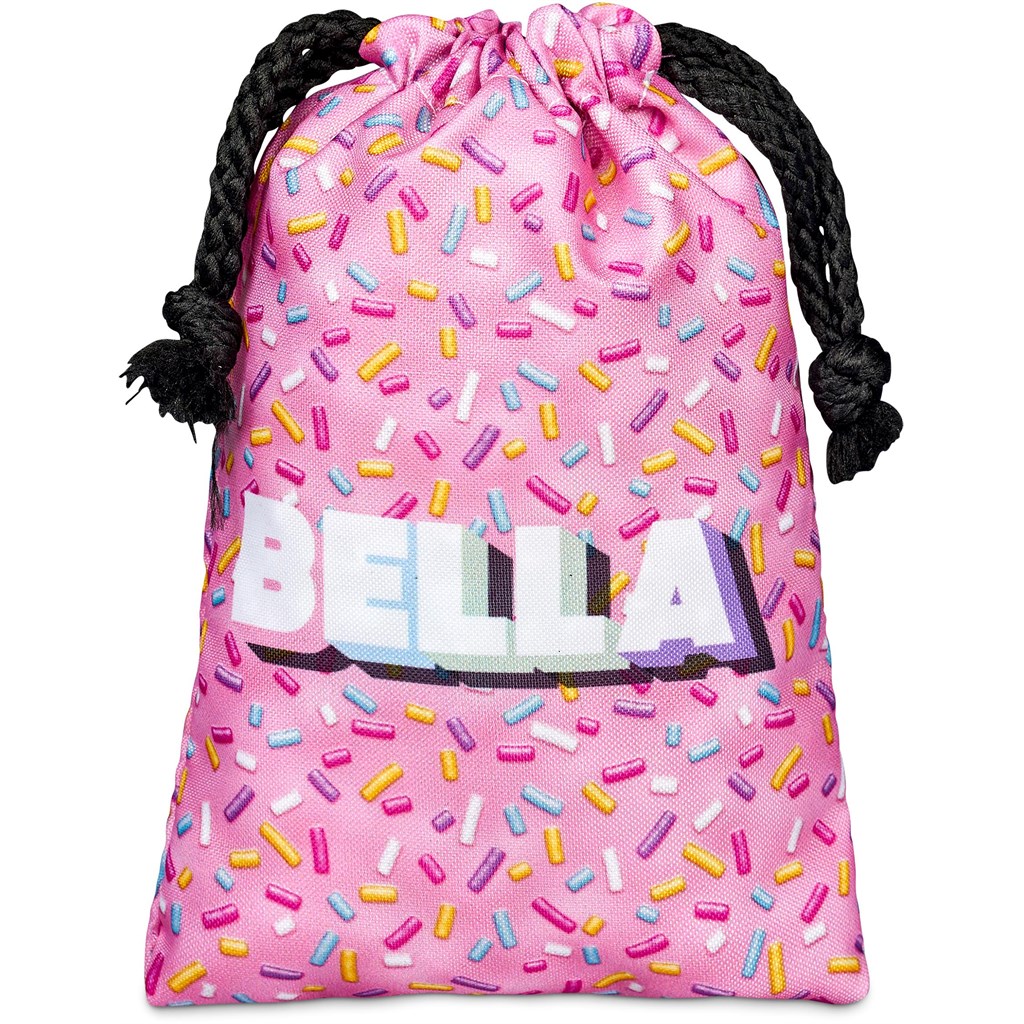 Pre-Printed Sample Hoppla Atlantic Mini Polyester Drawstring Pouch - Image 5