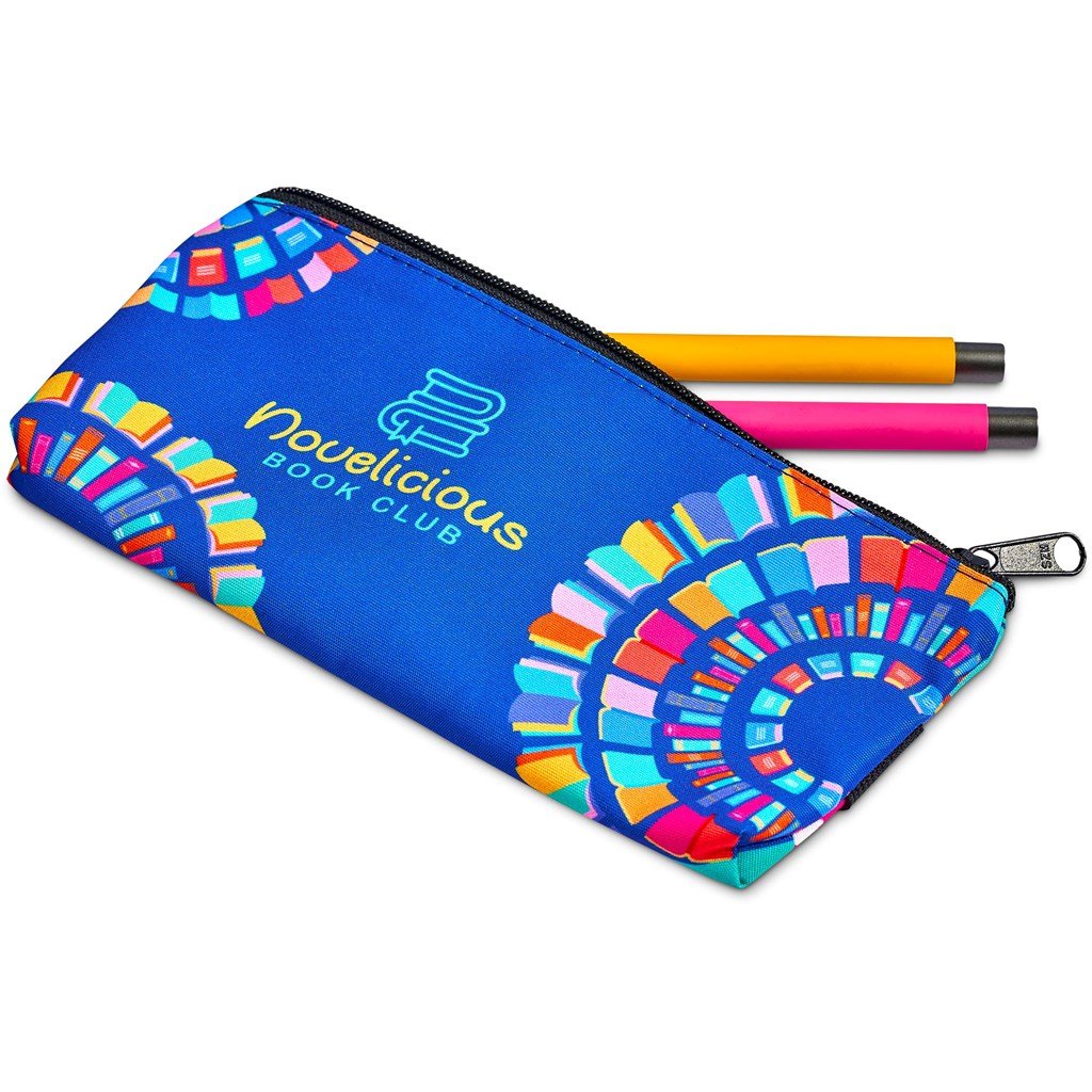 Pre-Printed Sample Hoppla Scribbler Polyester Large Pencil Case To Fit An A5 Notebook - Image 3