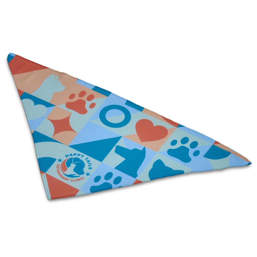 Pre-Printed Sample Hoppla Tyson Small Polyester Dog Bandana - Image 3