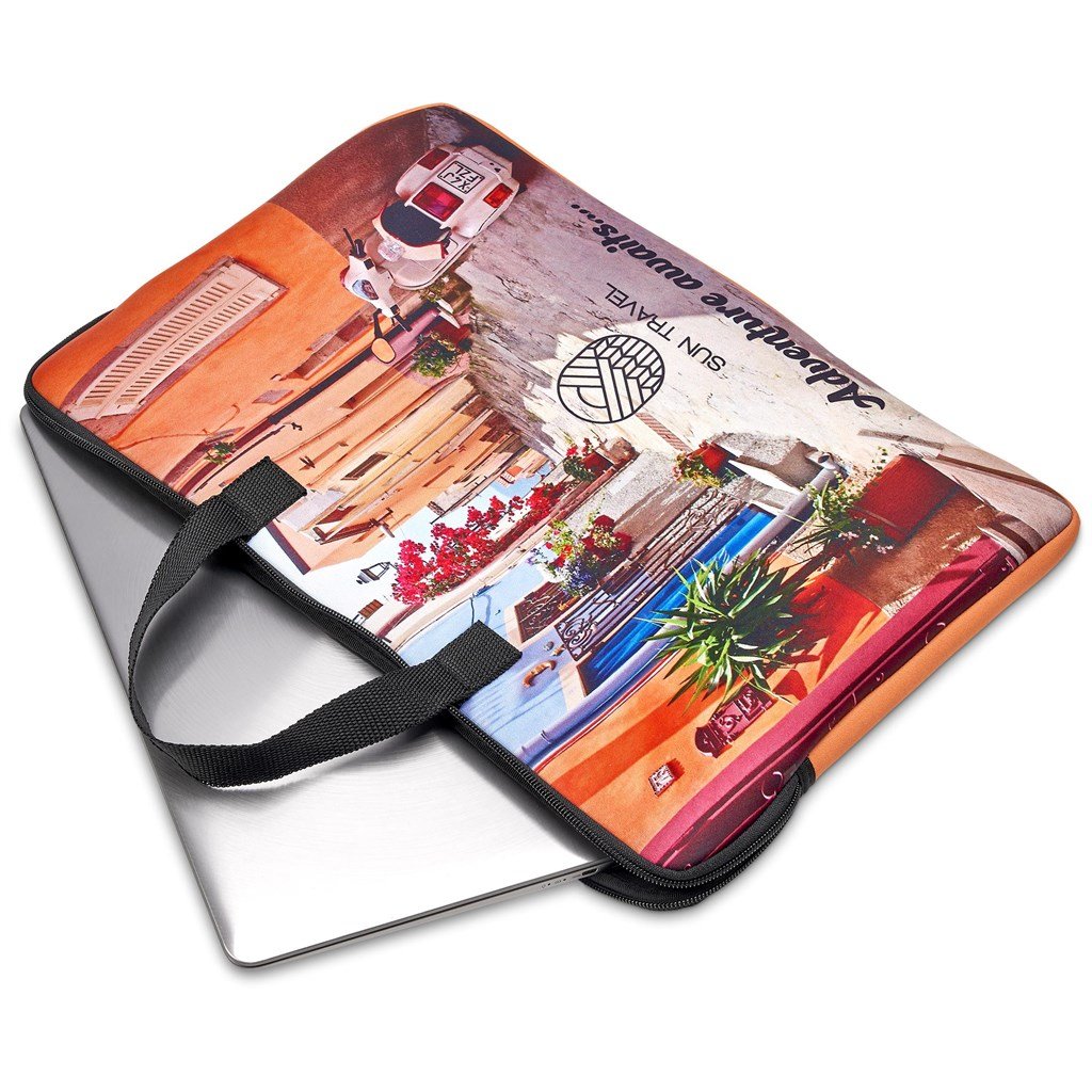 Pre-Printed Sample Hoppla Cloud Neoprene Laptop Sleeve with Handles – 15 -16 inch - Image 4