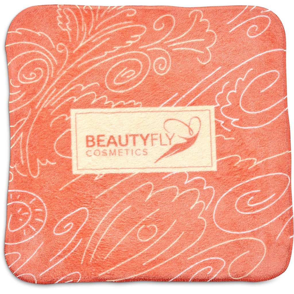 Pre-Printed Sample Hoppla Glamour Makeup Remover Cloth - Double-Sided Branding