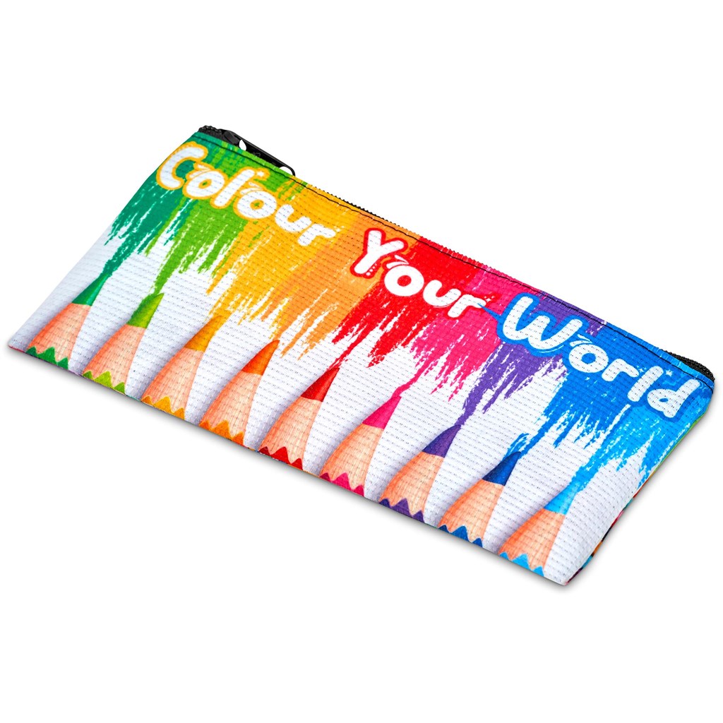 Pre-Printed Sample Hoppla Junior Recycled PET Stitch-Bond Pencil Case - Image 4