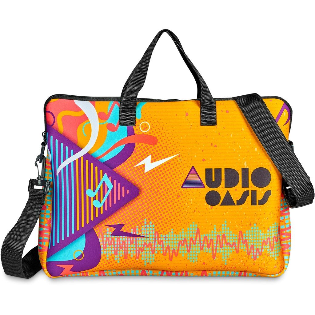 Pre-Production Sample Hoppla Nimbus Neoprene Laptop Sleeve with Handles & Shoulder Strap – 15 -16 in - Image 8