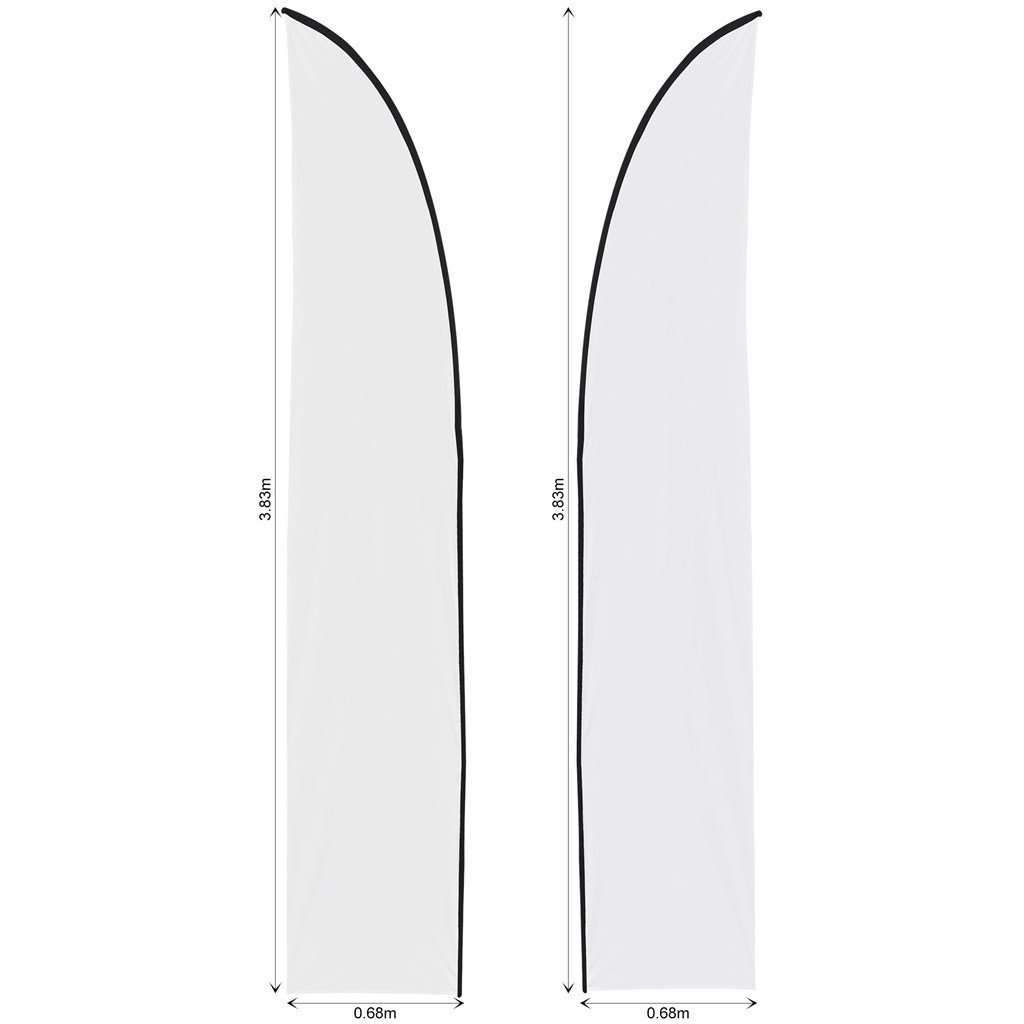 Legend 3m Sublimated Arcfin Double-Sided Flying Banner Skin (Excludes Hardware)