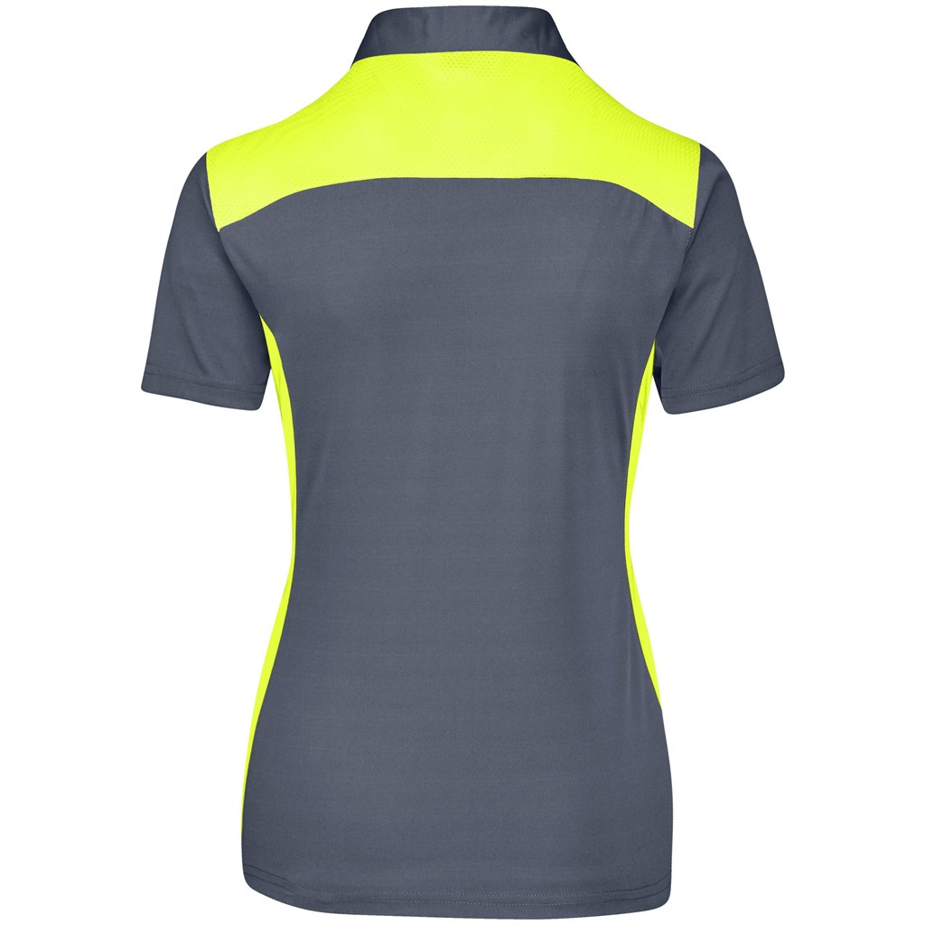 Ladies Glendower Golf Shirt - Yellow - Image 4