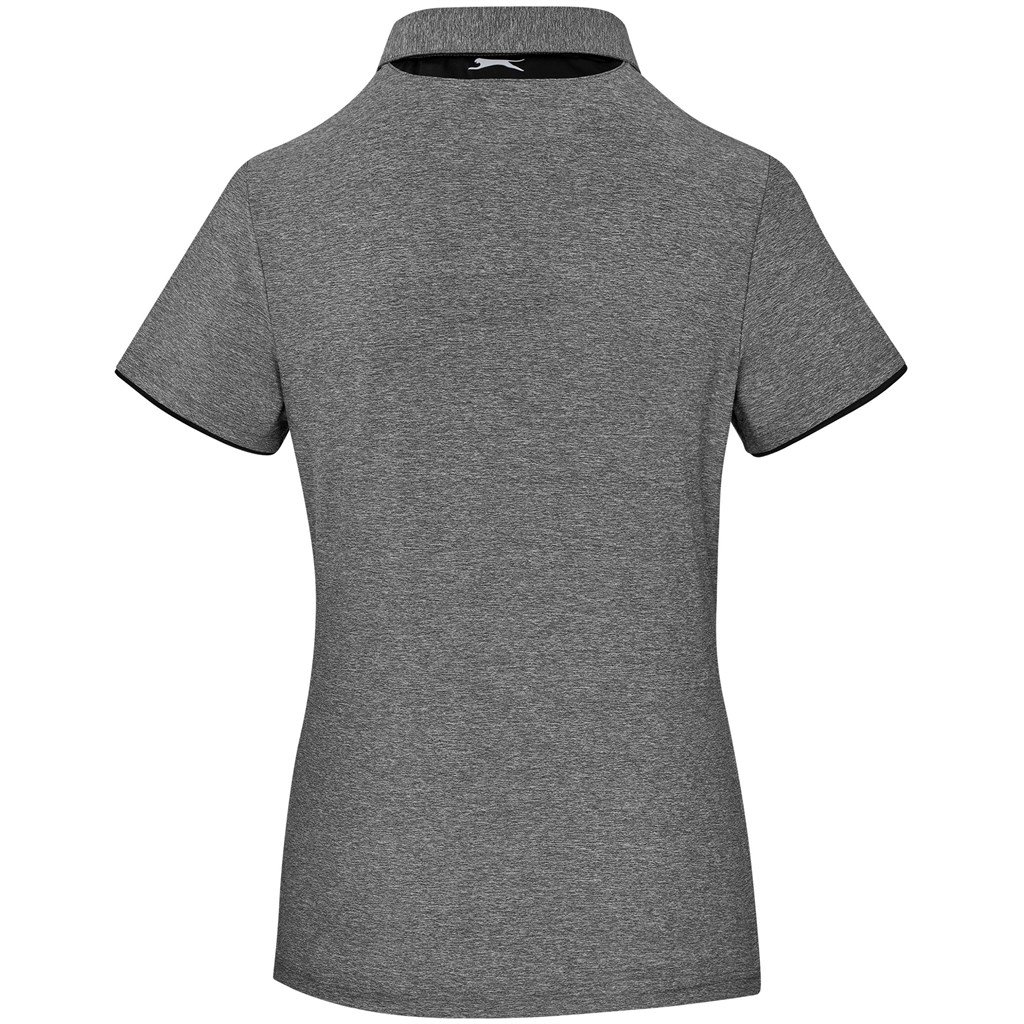 Ladies Cypress Golf Shirt - Charcoal - Image 3