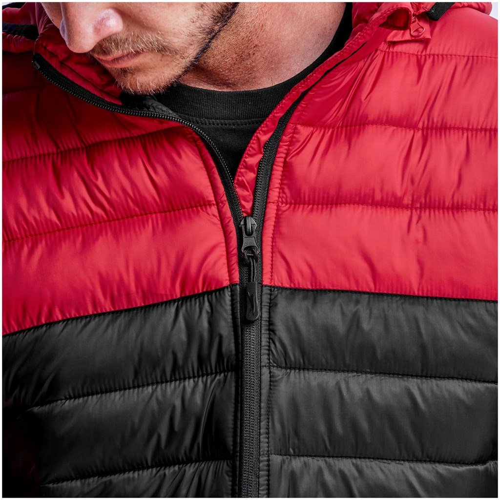 Mens Kyoto Two-Tone Jacket - Black Red