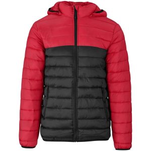 Mens Kyoto Two-Tone Jacket - Black Red