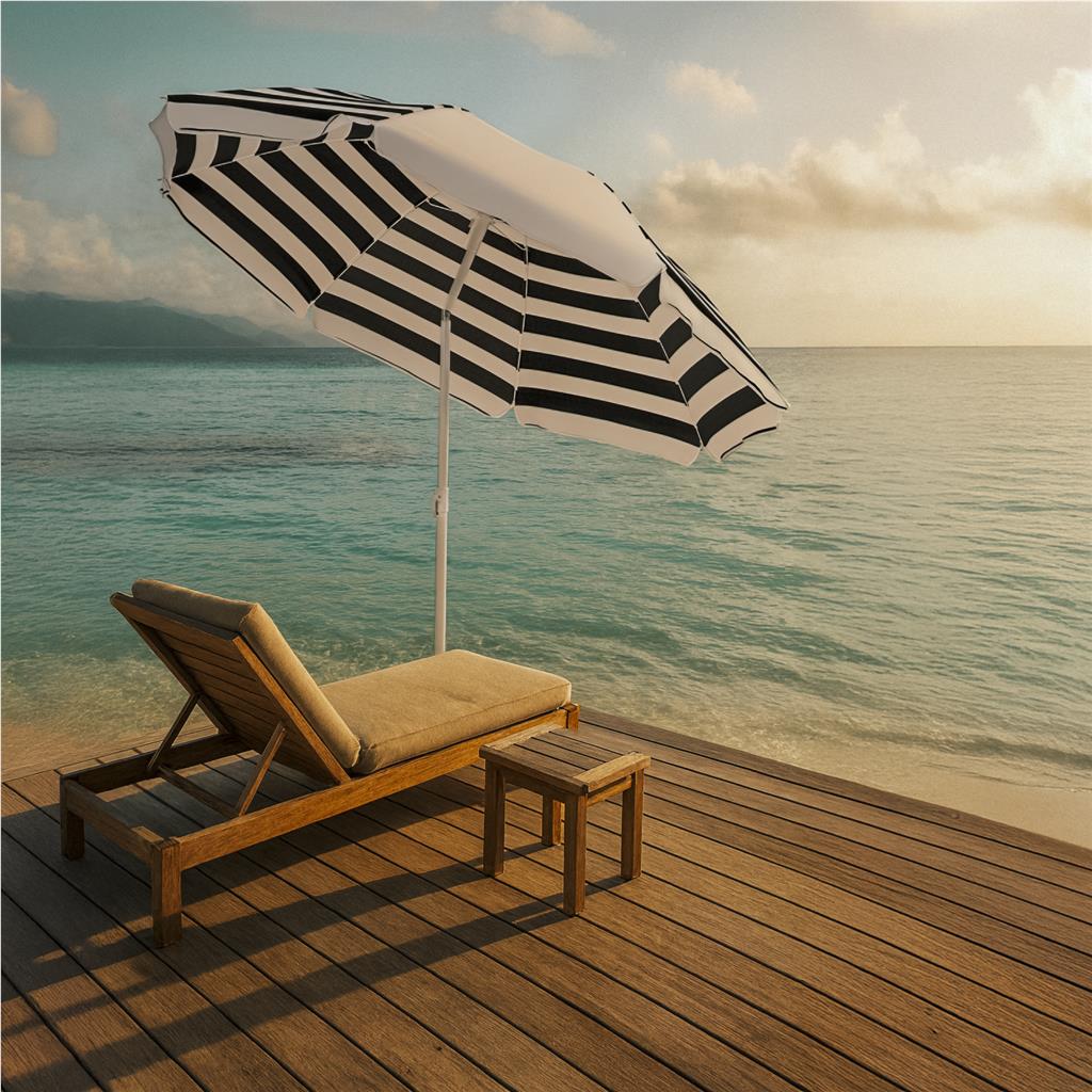 Serendipio Tanereef Stripe Beach Umbrella - Image 25