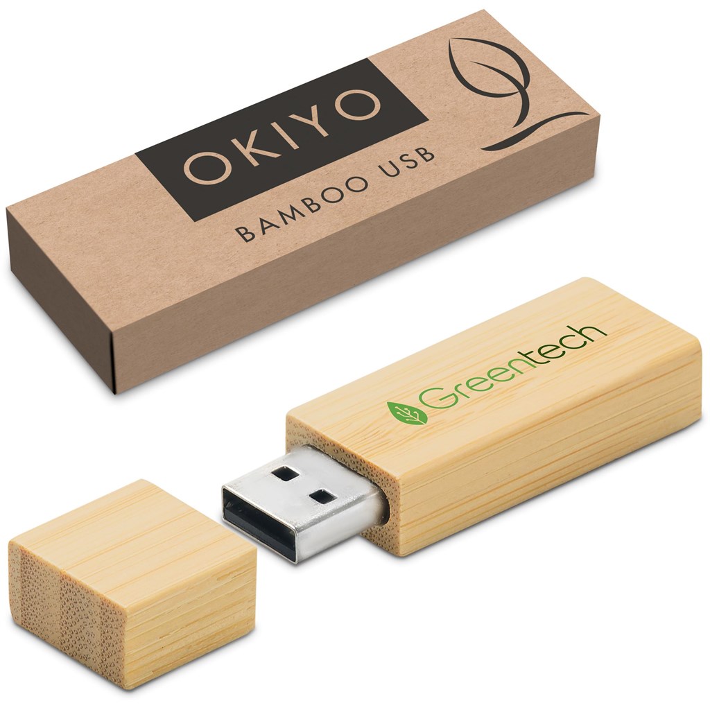 Okiyo Komorebi Bamboo Flash Drive - 16GB
