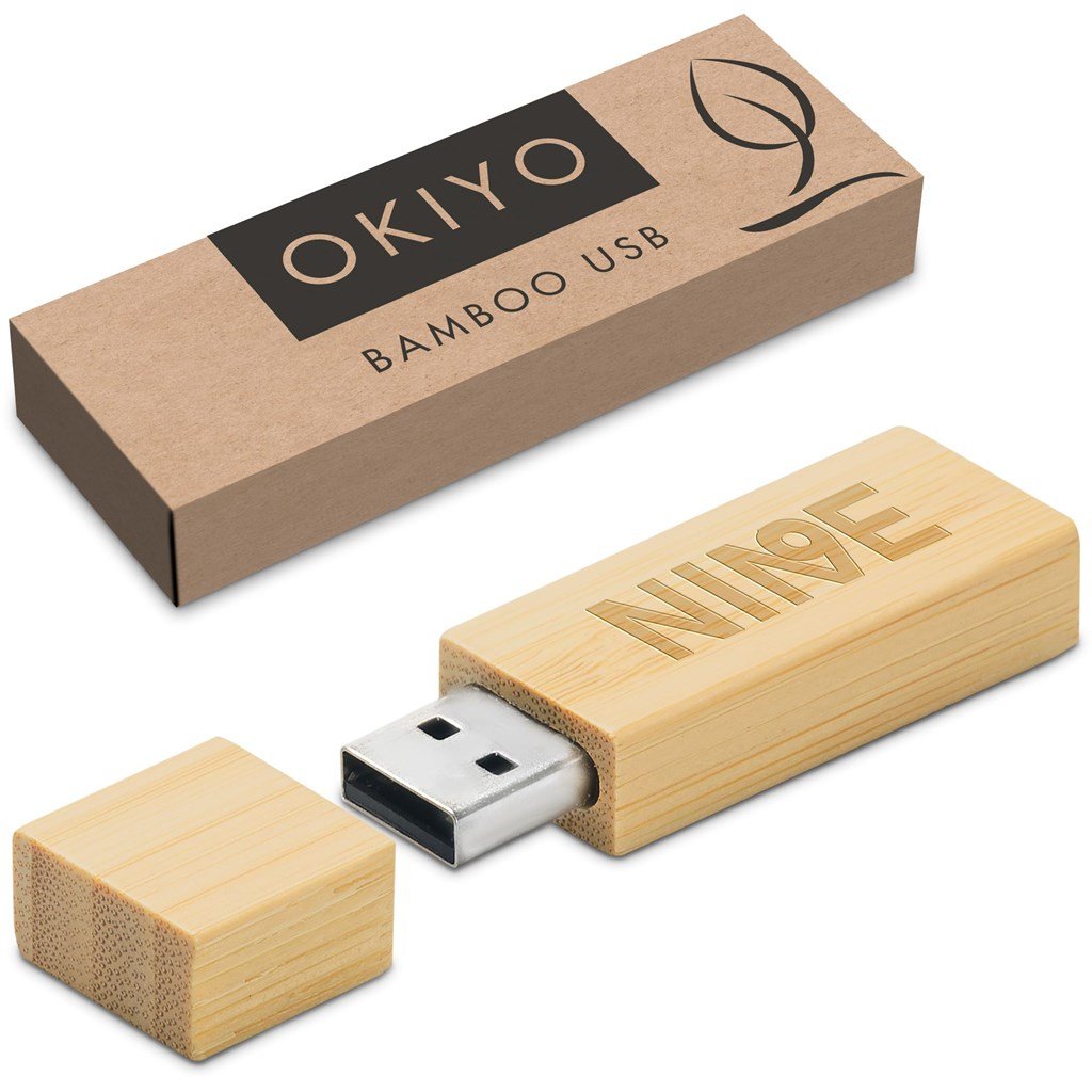 Okiyo Komorebi Bamboo Flash Drive - 16GB - Image 9